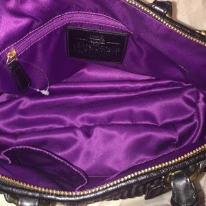 Large Black Coach Bag with dust bag & box